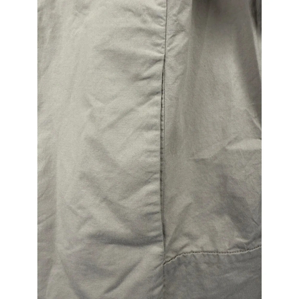 Eileen Fisher Blazer Polished Ramie Stretch Full Zip Windbreaker Jacket Tan‎ M